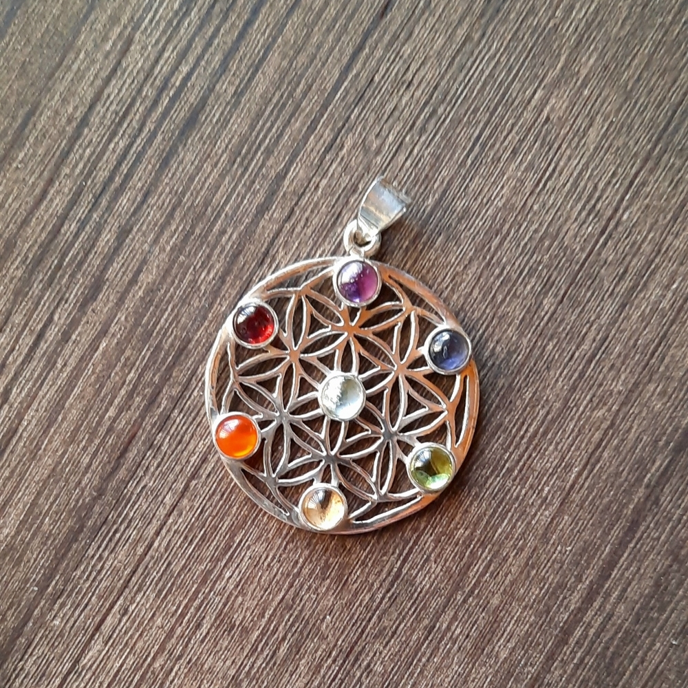 Silver Flower of Life Pendant